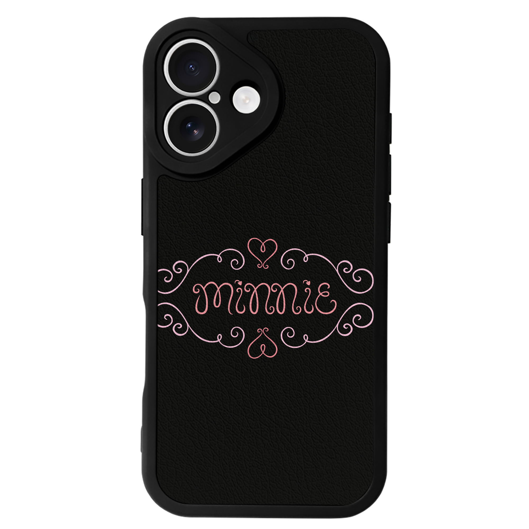 （画像用） ミッキーマウス Mickey Mouse 【iPhone 16シリーズ対応】シリコンスマホケース（レザー調） 材質：シリコン